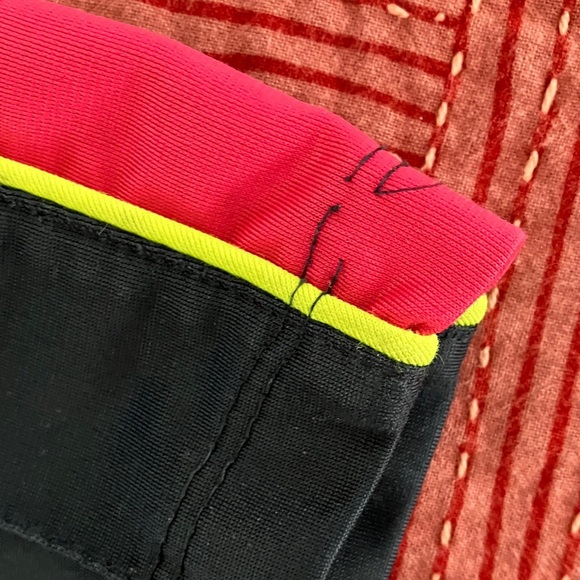 Nike Kids size 18 months Black Joggers with Red and neon Yellow Stripes - Picture 7 of 10